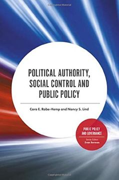 portada Political Authority, Social Control and Public Policy (Public Policy and Governance) 