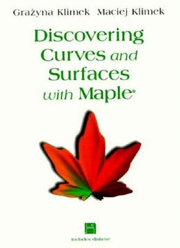 portada discovering curves and surfaces with maple(r) (in English)