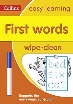 portada First Words Age 3-5 Wipe Clean Activity Book (Collins Easy Learning Preschool)