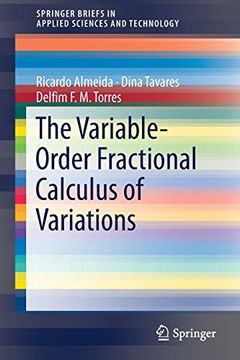 portada The Variable-Order Fractional Calculus of Variations (Springerbriefs in Applied Sciences and Technology) (en Inglés)