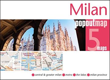portada Milan Popout Map: Popout Double (Popout Maps) 