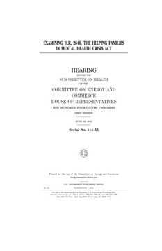 portada Examining H.R. 2646, the Helping Families in Mental Health Crisis Act