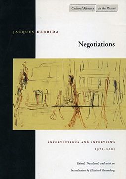 portada Negotiations: Interventions and Interviews, 1971-2001 (Cultural Memory in the Present) (en Inglés)