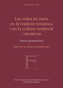 portada Les Vides de Sants en la Tradició Romànica i en la Cultura Medieval i Moderna