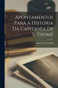 portada Apontamentos Para a Historia da Capitania de s. Thomé (en Portugués)