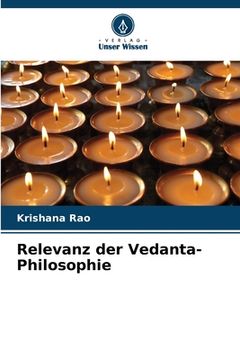 portada Relevanz der Vedanta-Philosophie (en Alemán)