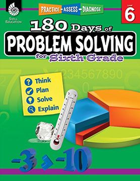 portada 180 Days of Problem Solving for Sixth Grade (Grade 6) (180 Days of Practice) (en Inglés)