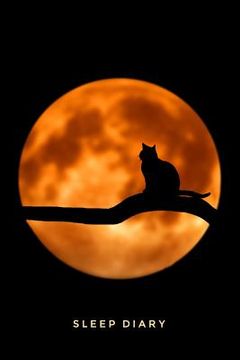 portada Sleep Diary Full Moon Cat (en Inglés)