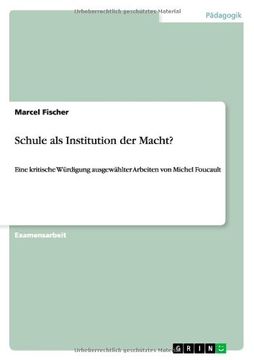 portada Schule als Institution der Macht? (German Edition)