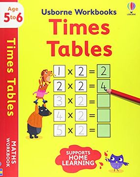 portada Usborne Workbooks Times Tables 5-6 (en Inglés)