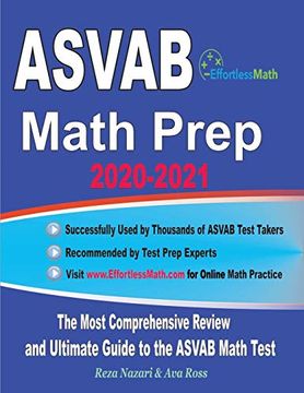 portada Asvab Math Prep 2020-2021: The Most Comprehensive Review and Ultimate Guide to the Asvab Math Test (en Inglés)