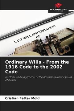 portada Ordinary Wills - From the 1916 Code to the 2002 Code (en Inglés)