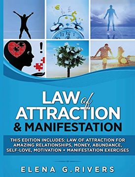 portada Law of Attraction & Manifestation: This Edition Includes: Law of Attraction for Amazing Relationships, Money, Abundance, Self-Love, Motivation + Manifestation Exercises 