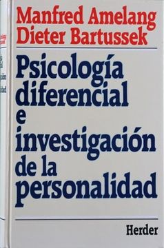 portada Psicologia Diferencial e Investigacion de la Personalidad