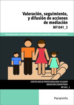 portada Valoración, Seguimiento Y Difusión De Acciones De Mediación (Cp - Certificado Profesionalidad)