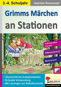 portada Grimms Märchen an Stationen / Klasse 3-4 (en Alemán)