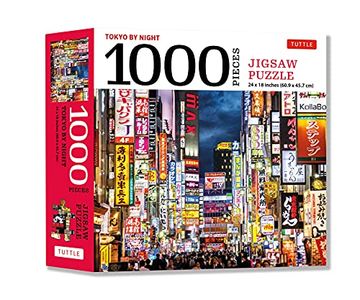 portada Tokyo by Night - Puzle (1000 Piezas, 61 x 46 Cm), Diseño de Tokyo (in English)