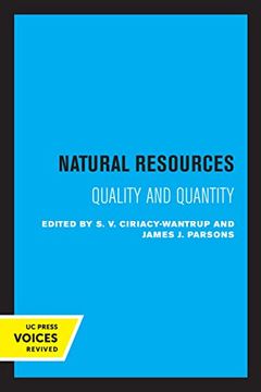 portada Natural Resources: Quality and Quantity 