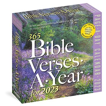 Libro 365 Bible Verses-A-Year Page-A-Day 2023 (libro en Inglés