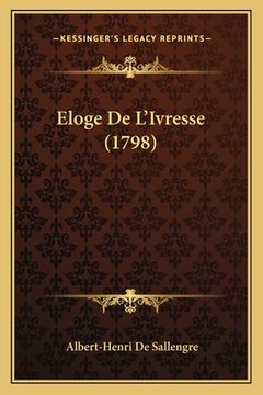 portada Eloge De L'Ivresse (1798) (in French)
