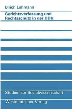 portada Gerichtsverfassung Und Rechtsschutz in Der DDR (en Alemán)