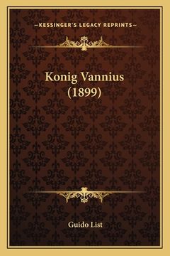 portada Konig Vannius (1899) (en Alemán)