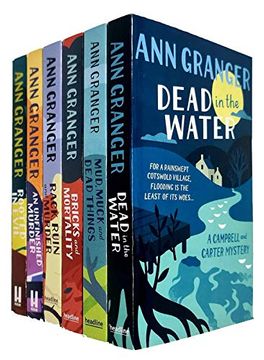 portada Campbell and Carter Mystery Series 6 Books Collection set by ann Granger (Mud, Muck and Dead Things, Rack Ruin and Murder, Bricks and Mortality, Dead in the Water, Rooted in Evil, an Unfinished Murder (en Inglés)