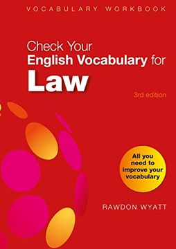 portada Check Your English Vocabulary for Law: All you Need to Improve Your Vocabulary (en Inglés)