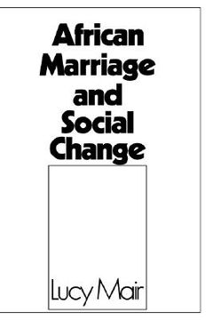 portada african marriage and social change (en Inglés)