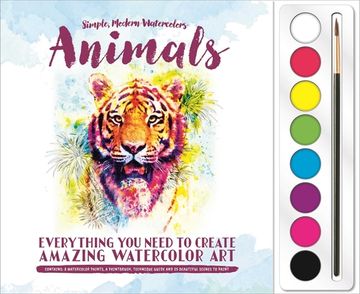 portada Animals: Watercolor Paint set (en Inglés)