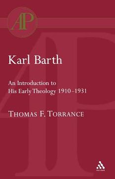 portada Karl Barth: Introduction to Early Theology (in English)