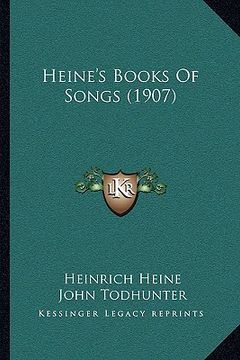 portada heine's books of songs (1907) (en Inglés)