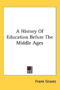 portada a history of education before the middle ages