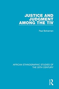 portada Justice and Judgment Among the tiv (in English)
