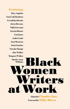 portada Black Women Writers at Work (in English)