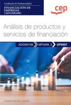 portada (Uf0337) Manual Analisis de Productos y Servicios de Financiacion. Certificados de Profesionalidad. Financiacion de   Empresas (Adgn0108)