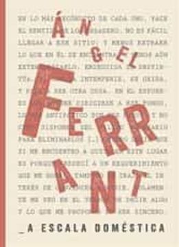 portada Ángel Ferrant: A Escala Doméstica (in Spanish)