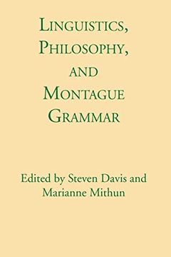 portada Linguistics, Philosophy, and Montague Grammar (en Inglés)