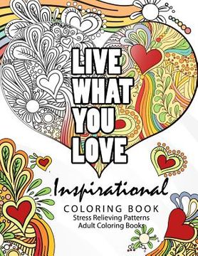 portada Inspirational coloring book: Motivational & inspirational adult coloring book: Turn your stress into success and color fun typography! (in English)