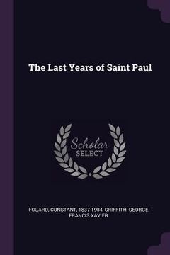 portada The Last Years of Saint Paul