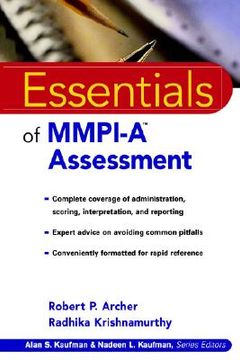 portada essentials of mmpi-a assessment (en Inglés)