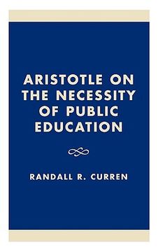 portada aristotle on the necessity of public education (in English)