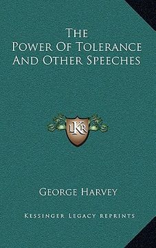 portada the power of tolerance and other speeches (in English)