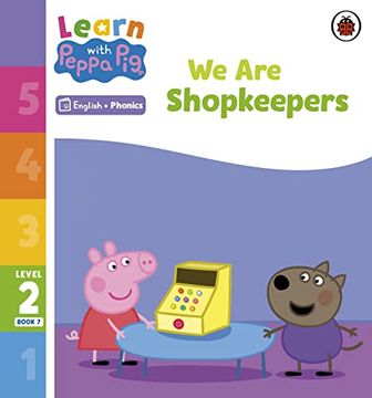 portada Learn With Peppa Phonics Level 2 Book 7 - we are Shopkeepers (Phonics Reader) (en Inglés)