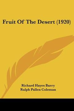 portada fruit of the desert (1920) (en Inglés)