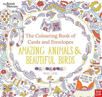 portada British Museum: The Colouring Book of Cards and Envelopes: Amazing Animals and Beautiful Birds (Colouring Books of Cards and Envelopes)
