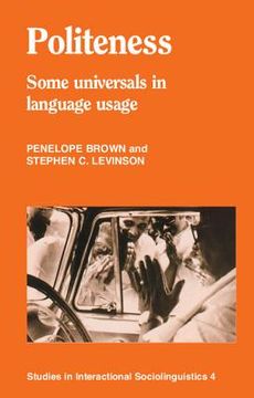 portada Politeness Paperback: Some Universals in Language Usage (Studies in Interactional Sociolinguistics) (in English)