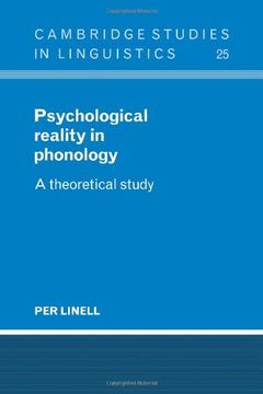 portada Psychological Reality in Phonology: A Theoretical Study (Cambridge Studies in Linguistics) (en Inglés)