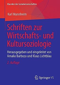portada Schriften zur Wirtschafts- und Kultursoziologie (en Alemán)