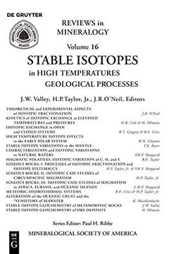 portada Stable Isotopes in High Temperature Geological Processes (Reviews in Mineralogy & Geochemistry) (en Inglés)